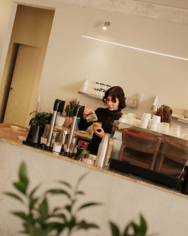 Swallow Specialty Coffee storefront on Plaza del Carmen, Alicante